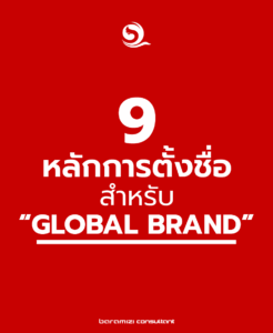 9 หลักการตั้งชื่อสำหรับ Global Brand